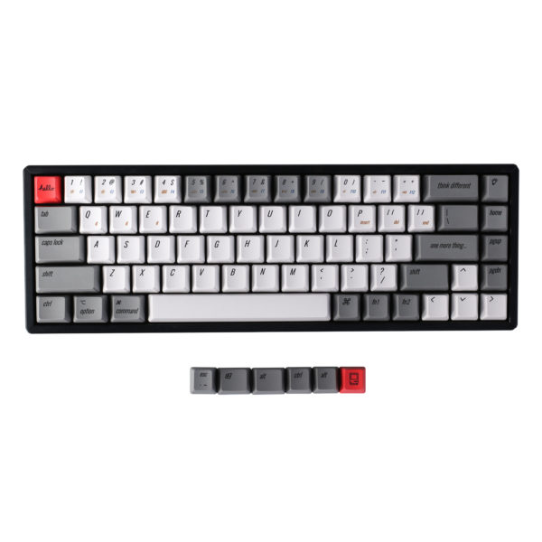 keychron k6 wireless mechanical keyboard for Mac Windows iOS Android dye sub pbt retro mac keycap set4