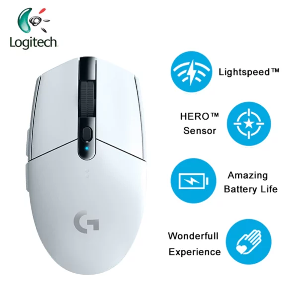 2018 Newest Logitech G304 LIGHTSPEED Wireless Mouse Gaming Mouse with HERO Sensor 12000dpi 400ips AA Battery