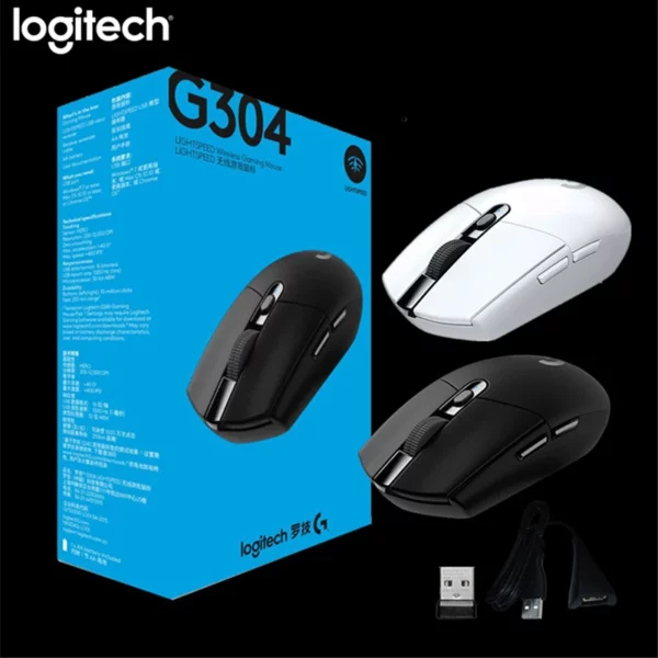 Logitech G304 LIGHTSPEED Wireless Mouse Gaming Mouse For LOL PUBG Overwatch CSGOWith HERO Sensor 12000DPI 400IPS.jpg Q90.jpg