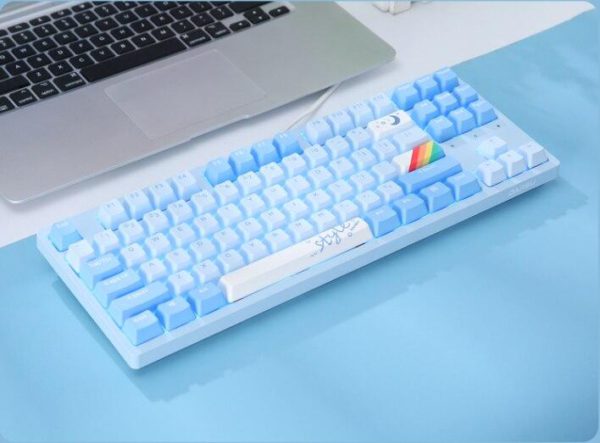 New DAREU A87 Blue Sky vision gaming keyboard 87 keys Ice blue LED backlight wired Hot 35ba06c4 1b15 4101 83a2