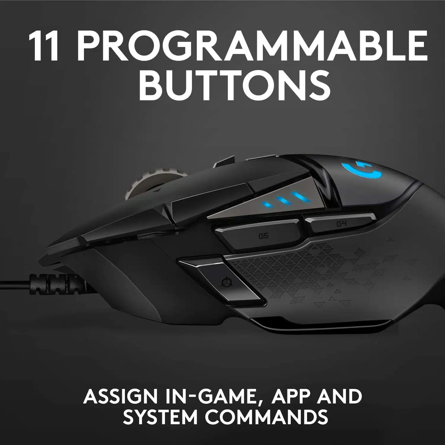 Logitech G502 HERO High Performance Wired Gaming Mouse 11 Logitech G502 HERO High Performance Wired Gaming Mouse - Image 11