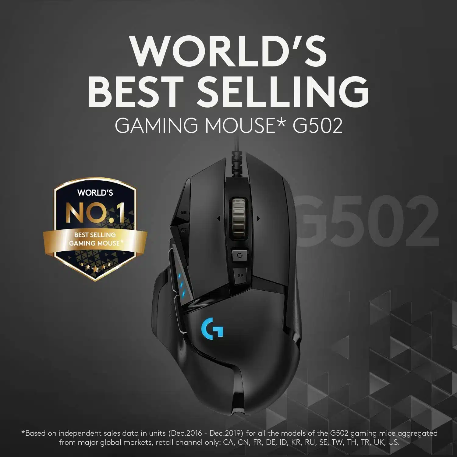 Logitech G502 HERO High Performance Wired Gaming Mouse 8 Logitech G502 HERO High Performance Wired Gaming Mouse - Image 8