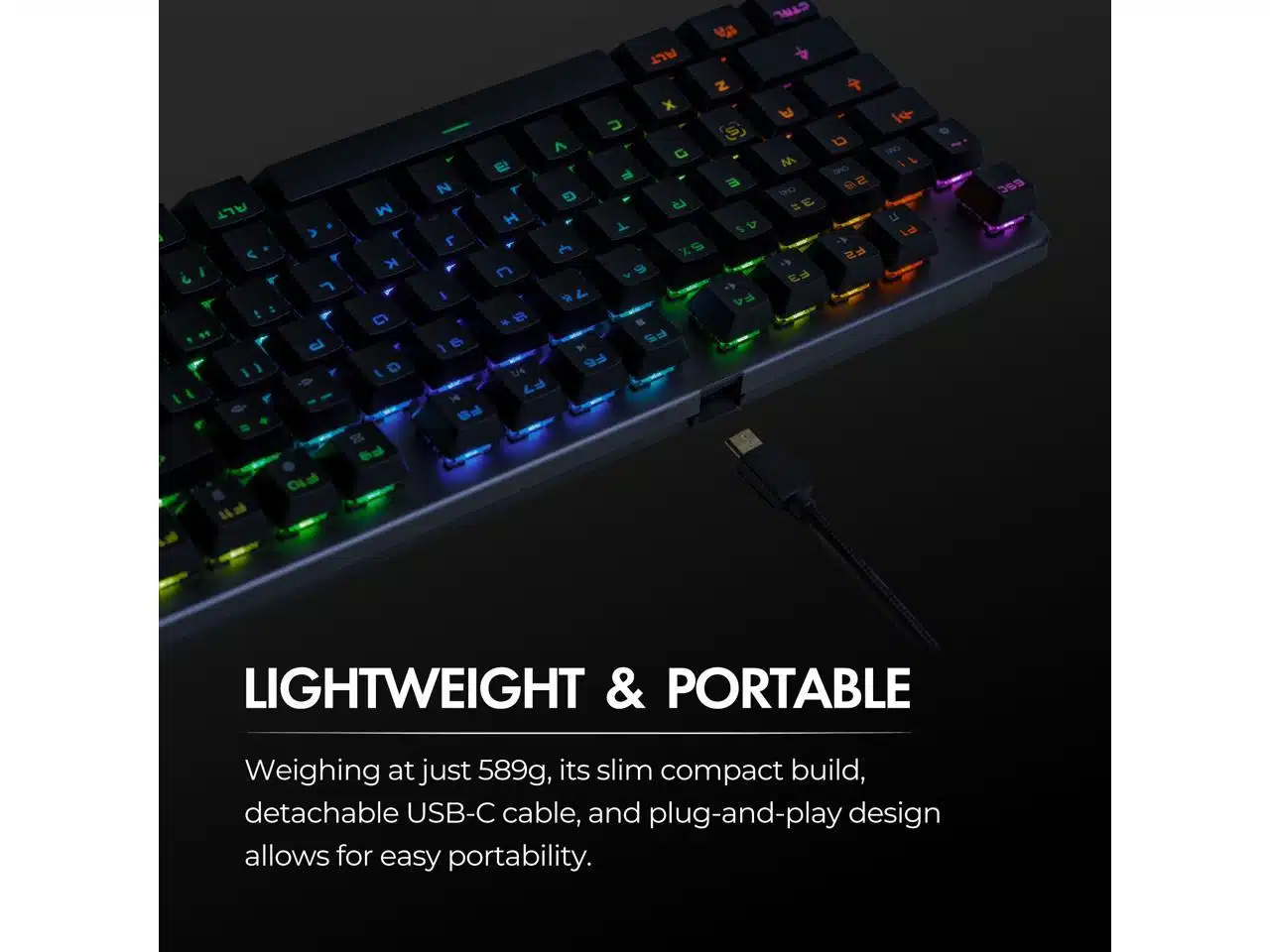 Tecware Phantom L, Low Profile Hotswappable Mechanical Keyboard 6 Tecware Phantom L, Low Profile Hotswappable Mechanical Keyboard - Image 6