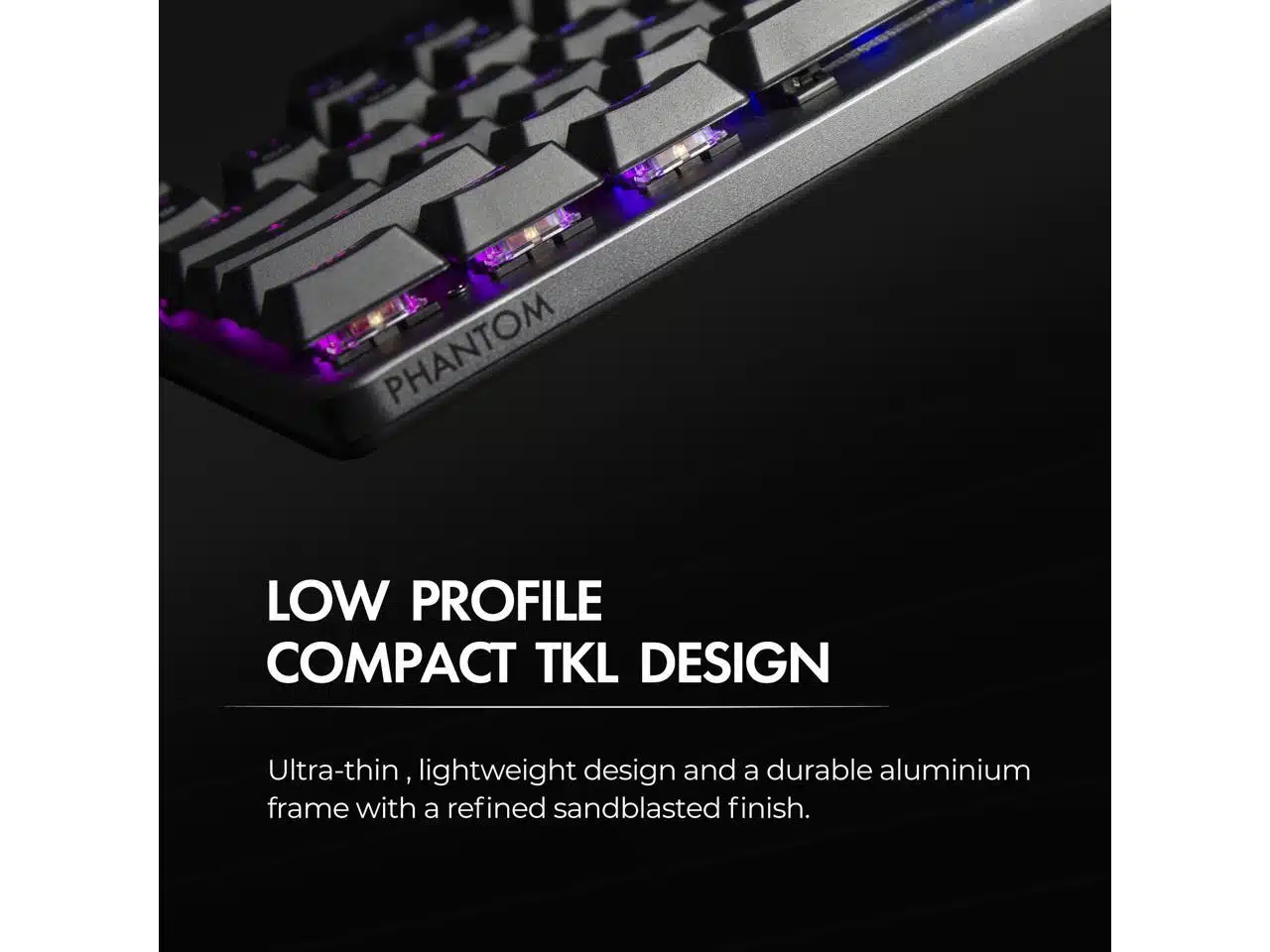 Tecware Phantom L, Low Profile Hotswappable Mechanical Keyboard 2 Tecware Phantom L, Low Profile Hotswappable Mechanical Keyboard - Image 2