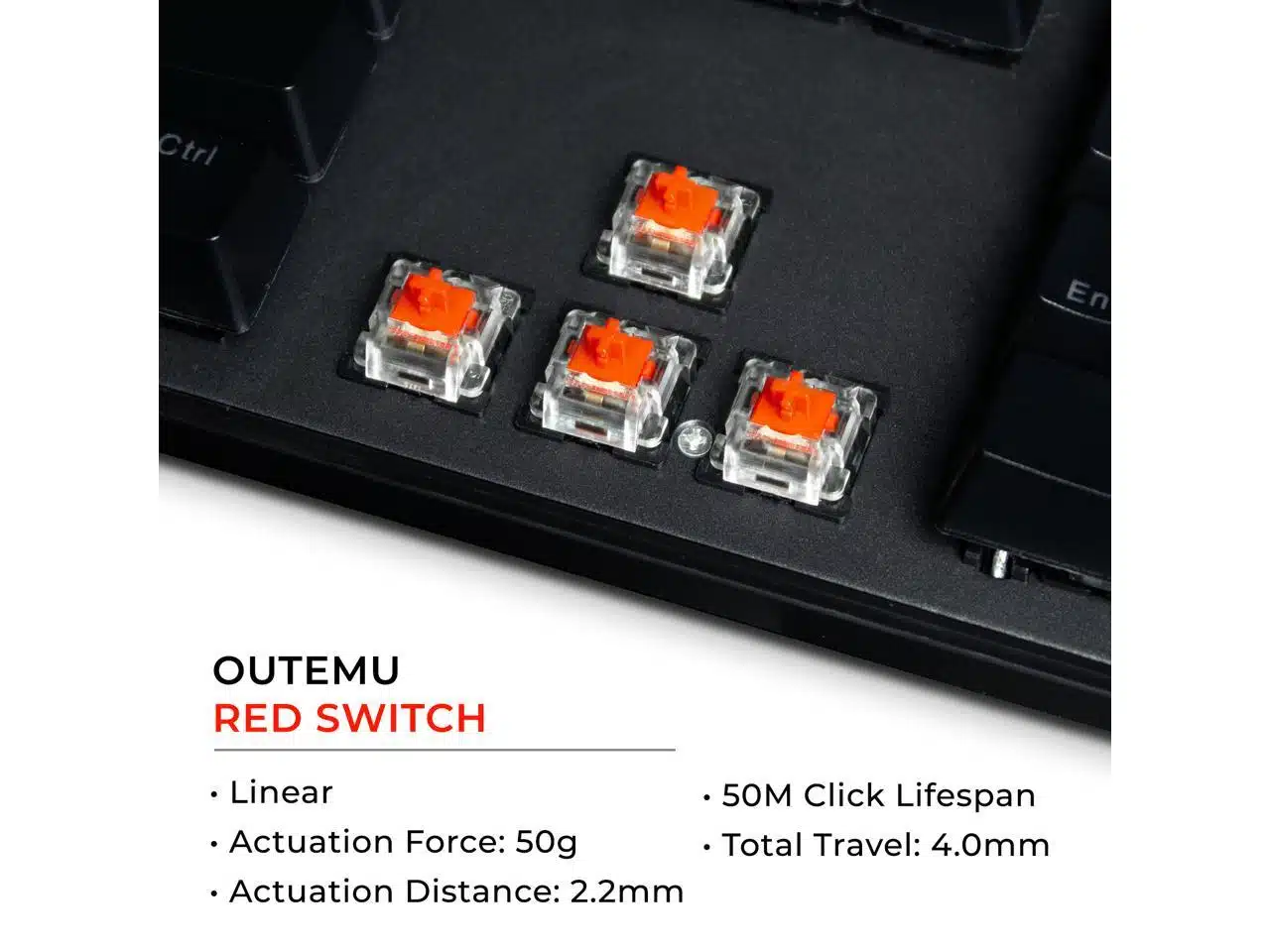 Tecware Phantom RGB 87-Key, Tenkeyless Hotswappable Mechanical Keyboard 4 Tecware Phantom RGB 87-Key, Tenkeyless Hotswappable Mechanical Keyboard - Image 4
