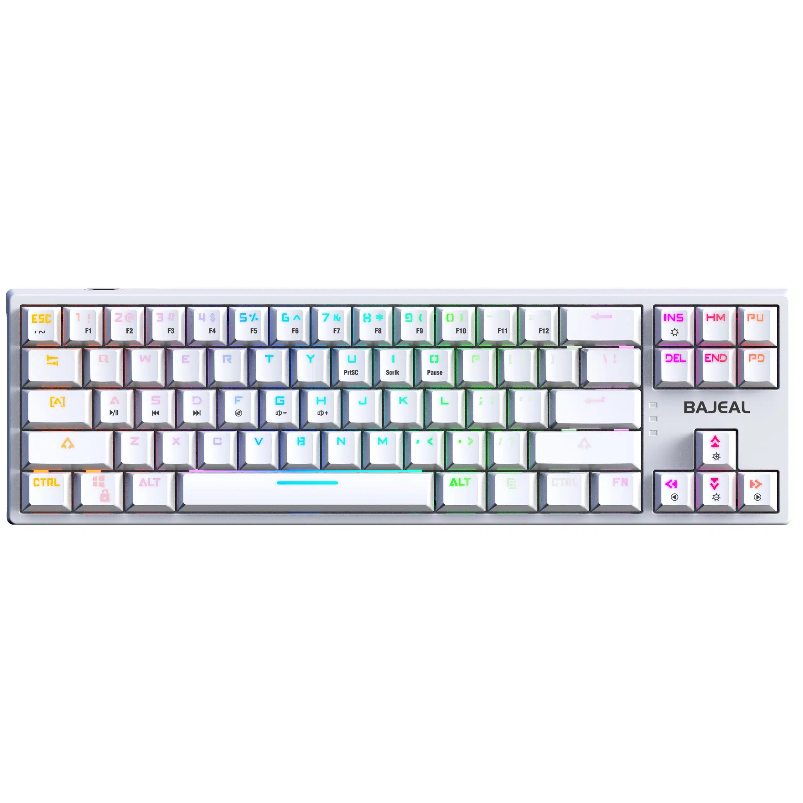 Bajeal K71 Lighting Blue Switch Mechanical Hotswappable Tenkeyless Keyboard - White 1 Bajeal K71 Lighting Blue Switch Mechanical Hotswappable Tenkeyless Keyboard - White
