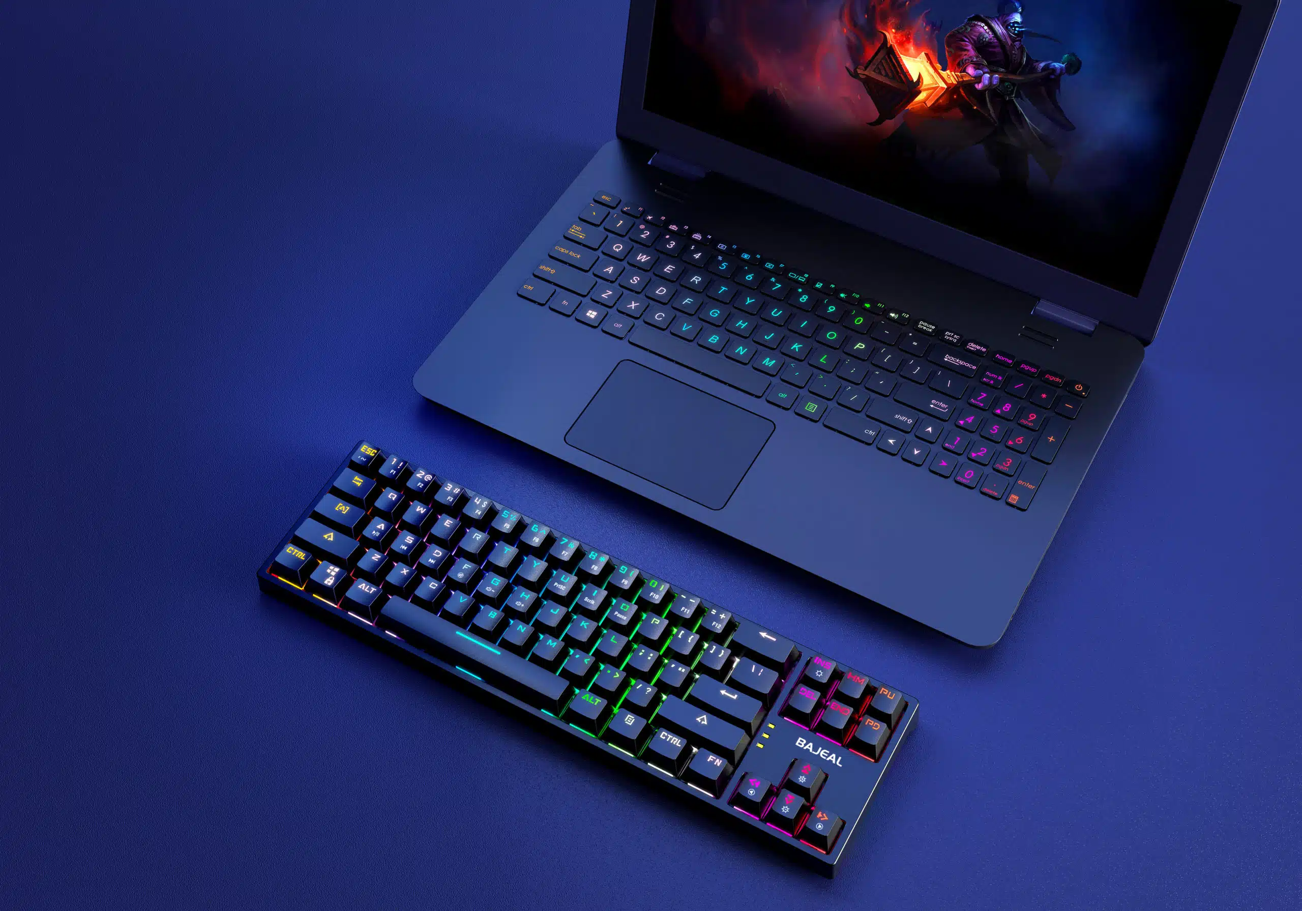 Bajeal K71 Lighting Blue Switch Mechanical Hotswappable Tenkeyless Keyboard - Black 3 Bajeal K71 Lighting Blue Switch Mechanical Hotswappable Tenkeyless Keyboard - Black - Image 3