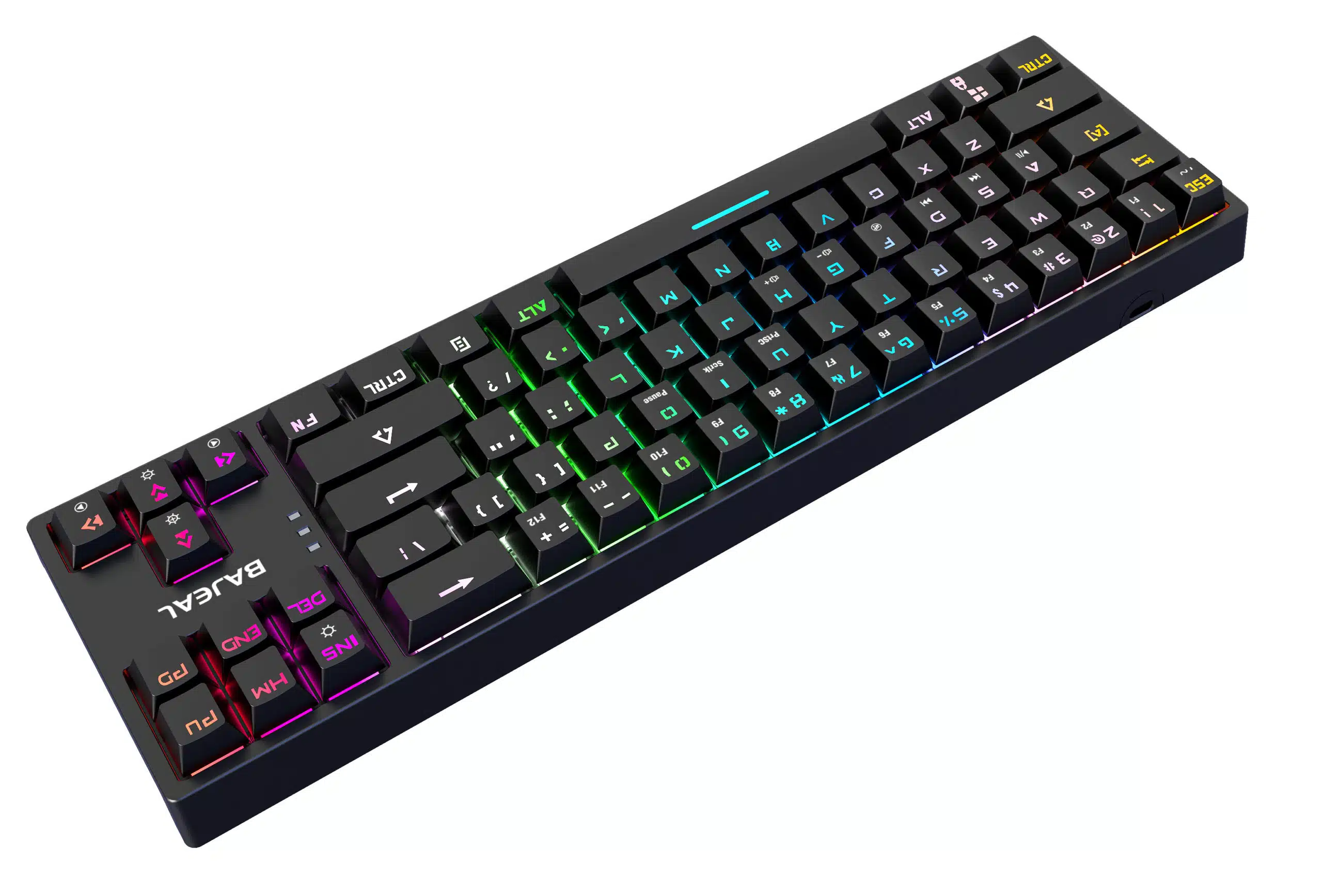 Bajeal K71 Lighting Blue Switch Mechanical Hotswappable Tenkeyless Keyboard - Black 5 Bajeal K71 Lighting Blue Switch Mechanical Hotswappable Tenkeyless Keyboard - Black - Image 5