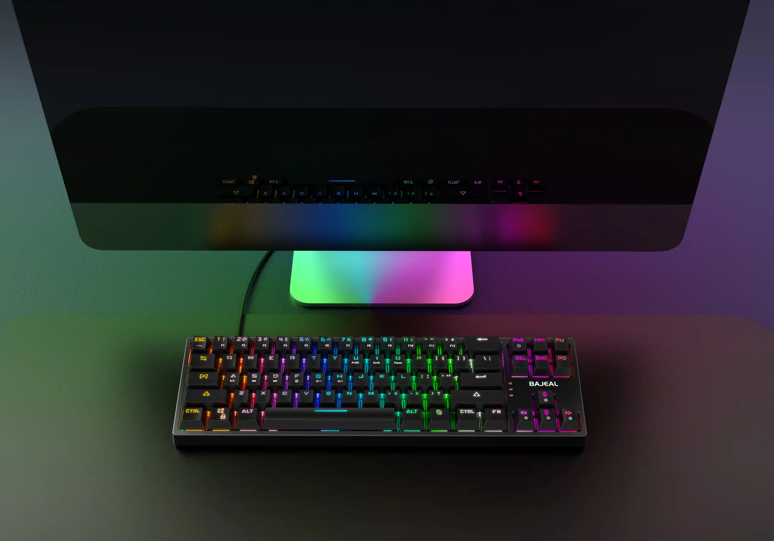 Bajeal K71 Lighting Blue Switch Mechanical Hotswappable Tenkeyless Keyboard - Black 6 Bajeal K71 Lighting Blue Switch Mechanical Hotswappable Tenkeyless Keyboard - Black - Image 6