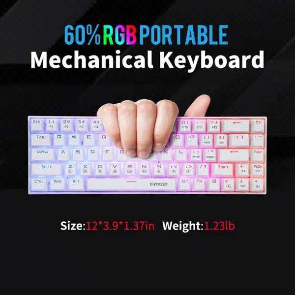E-YOOSO Z686 Compact Mechanical Keyboard (Wireless) 3 E-YOOSO Z686 Compact Mechanical Keyboard (Wireless) - Image 3