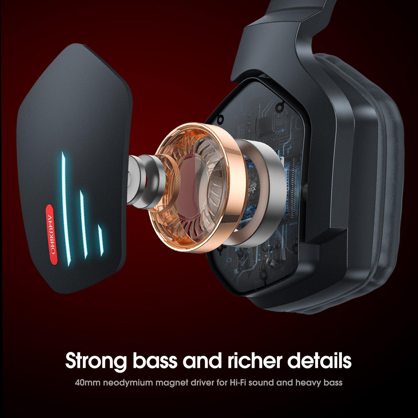 ONIKUMA B60 Wireless Bluetooth Gaming Headset 8 ONIKUMA B60 Wireless Bluetooth Gaming Headset - Image 8