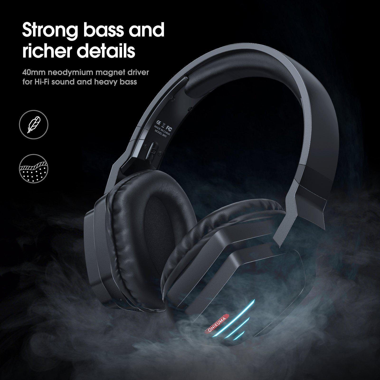 ONIKUMA B60 Wireless Bluetooth Gaming Headset 7 ONIKUMA B60 Wireless Bluetooth Gaming Headset - Image 7