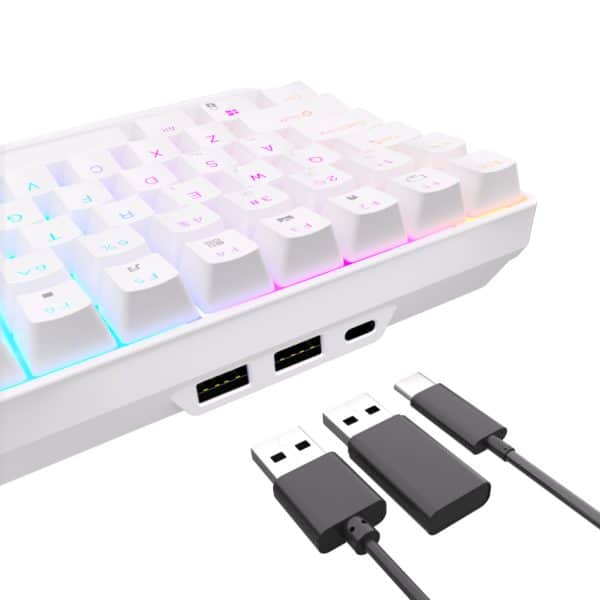 ROYAL KLUDGE RK96 RGB Tri Mode BT5 0 2 4G USB C Hot Swappable Mechanical Keyboard