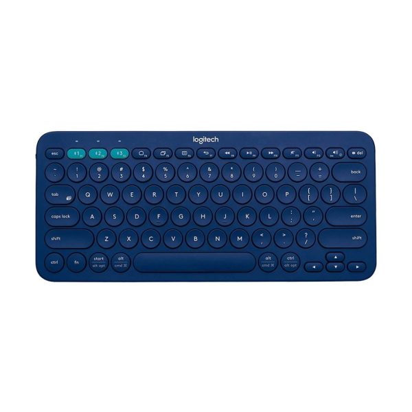 Logitech K380 Bluetooth Multi-Device Keyboard, Blue