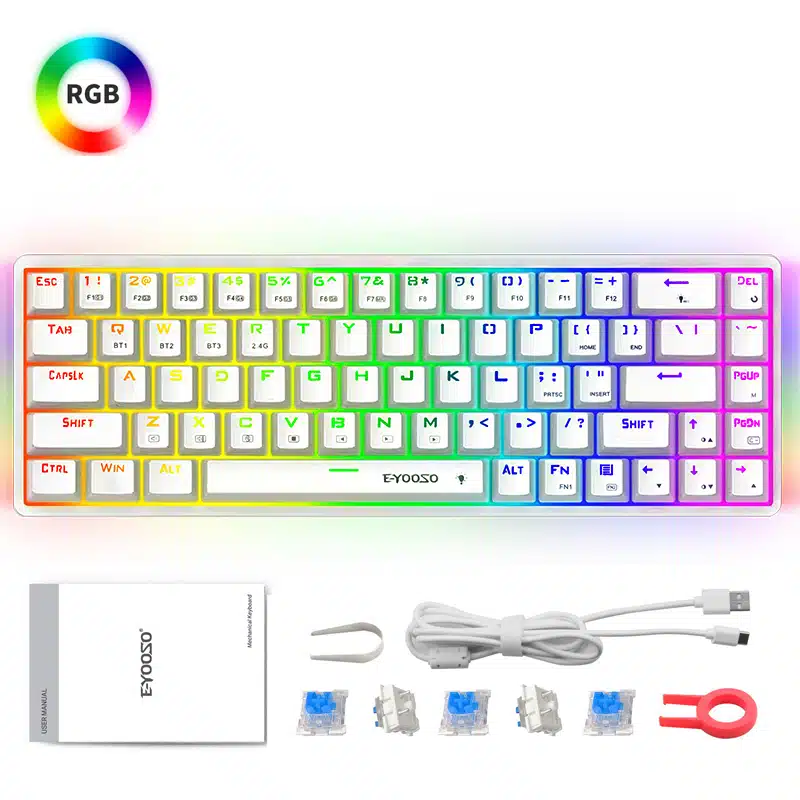 E-YOOSO Z686 Compact Mechanical Keyboard (Wired) | RGB 2 E-YOOSO Z686 Compact Mechanical Keyboard (Wired) | RGB - Image 2