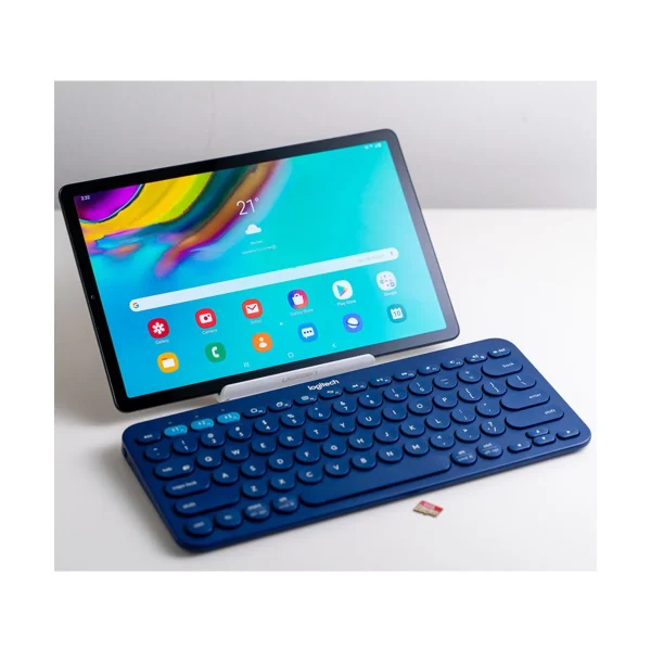 Logitech K380 Bluetooth Multi-Device Keyboard, Blue - Image 4