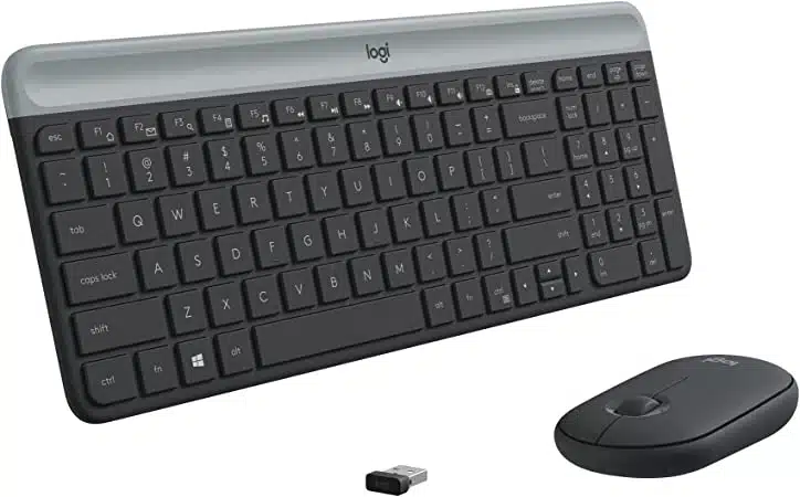 Logitech MK 470 Slim Keyboard Mouse Combo- Graphite 2 Logitech MK 470 Slim Keyboard Mouse Combo- Graphite - Image 2
