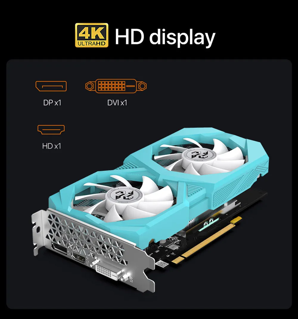 Peladn Gtx 1660 Ti 6g Gddr6 192bit Dual Fans Cooling System Graphics Card 7 54