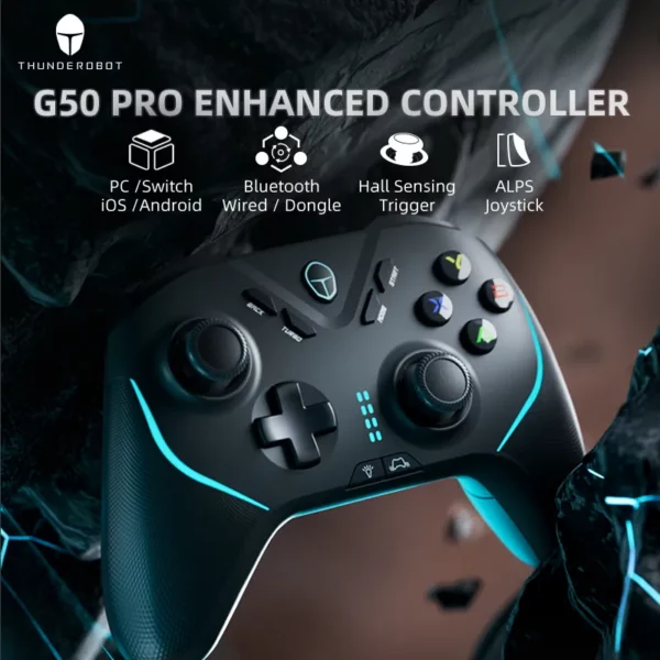 Thunderobot G50 Pro Gamepad For PC Buletooth Wireless Wired Controller Vibration Gamepad Joystick for Nintendo Switch.jpg 3