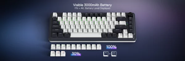 RedragonK673PRO75 WirelessGasketRGBKeyboard 14