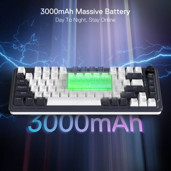 Redragon UCAL K673 PRO 75% Wireless Gasket RGB Mechanical Gaming Keyboard, Abyssal Blue - Image 10