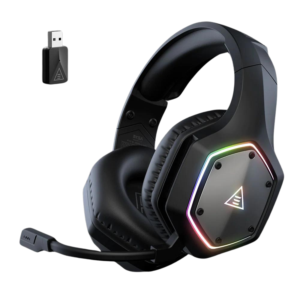 EKSA E1000 WT True 2.4 GHz Wireless Gaming Headset with ENC