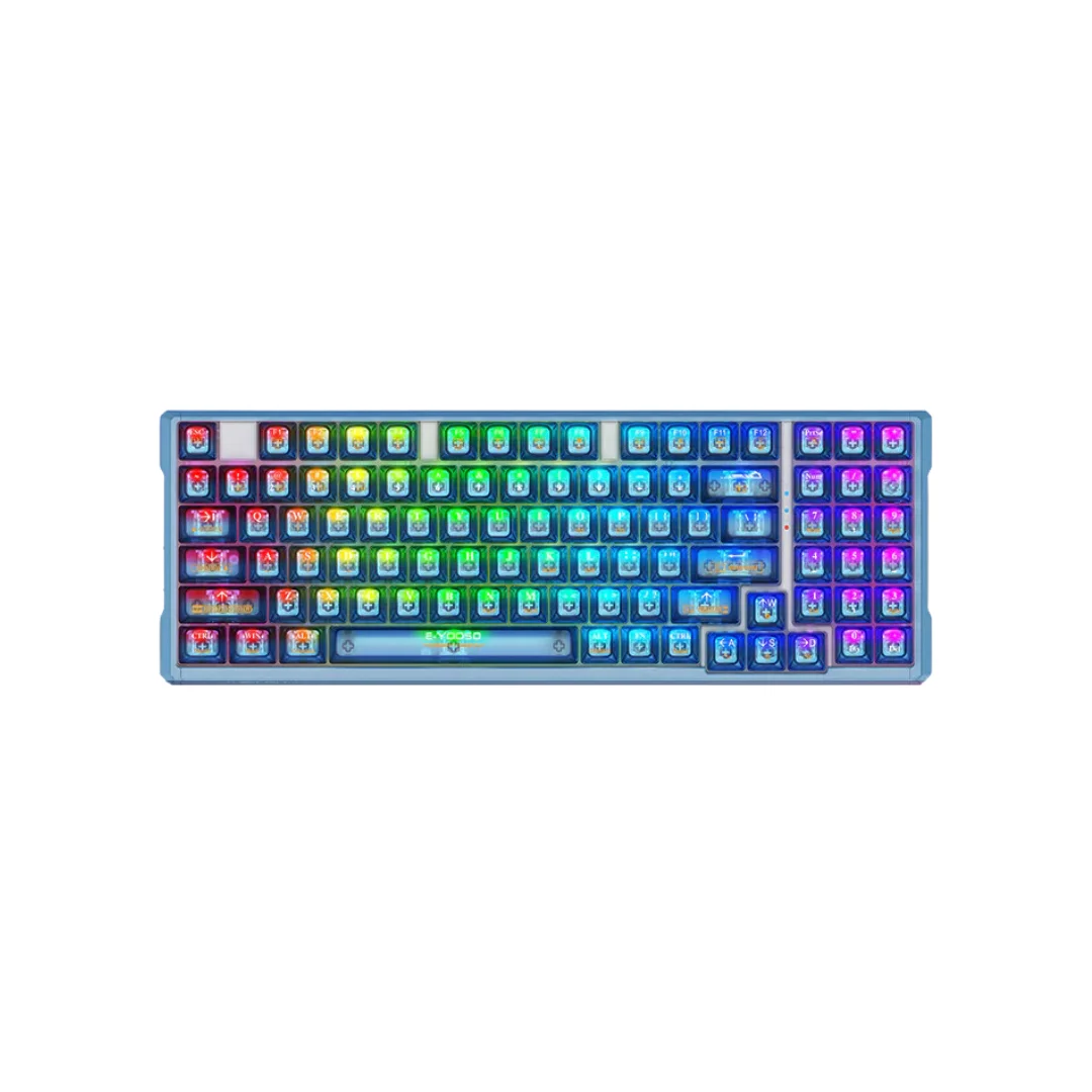 E-Yooso Z-94J Tri-Mode RGB 94-Keys Hot-Swappable Mechanical Keyboard ...