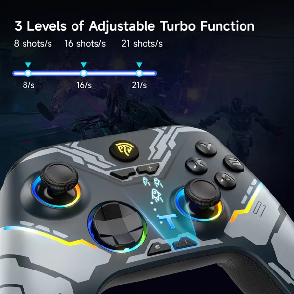 EasySMX X15 PC Controller With RGB and Hall Joysticks