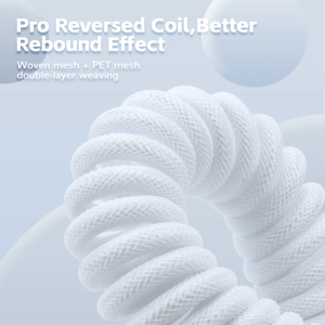Attack Shark Coiled Cable, White - Image 7