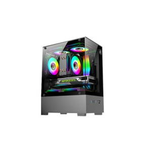 Monarch Ice Cooler X5 ARGB Desktop Gaming Case, Black