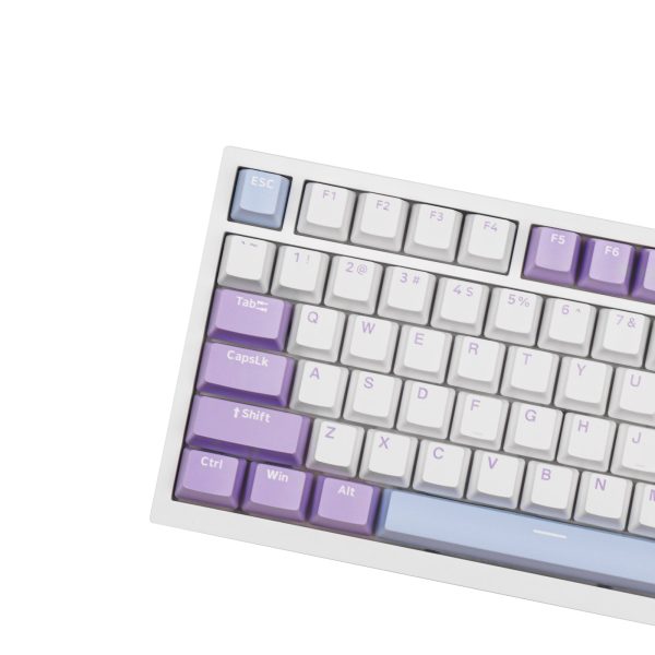 AJAZZ AK820 75% Gasket-Mounted Type-C Wired Mechanical Keyboard, White Purple - Image 4
