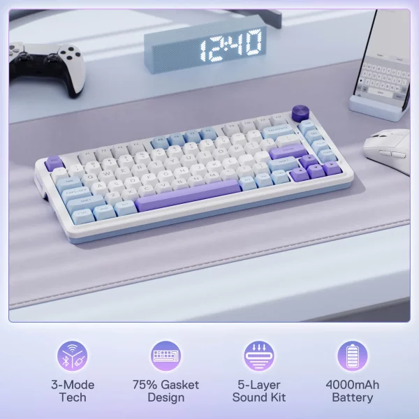 UCALMAXK67375 81KeysMechanicalGamingKeyboard 1