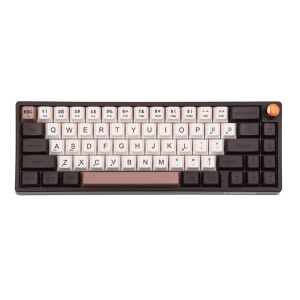 Eweadn C65 V2  Tri-Mode Gasket Mount Hot Swappable Mechanical Keyboard, Dark Brown