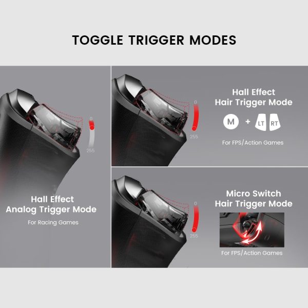Gamesir Cyclone 2 Tri-Mode Multi-Platform Controller, White (Standard Edition) - Image 12