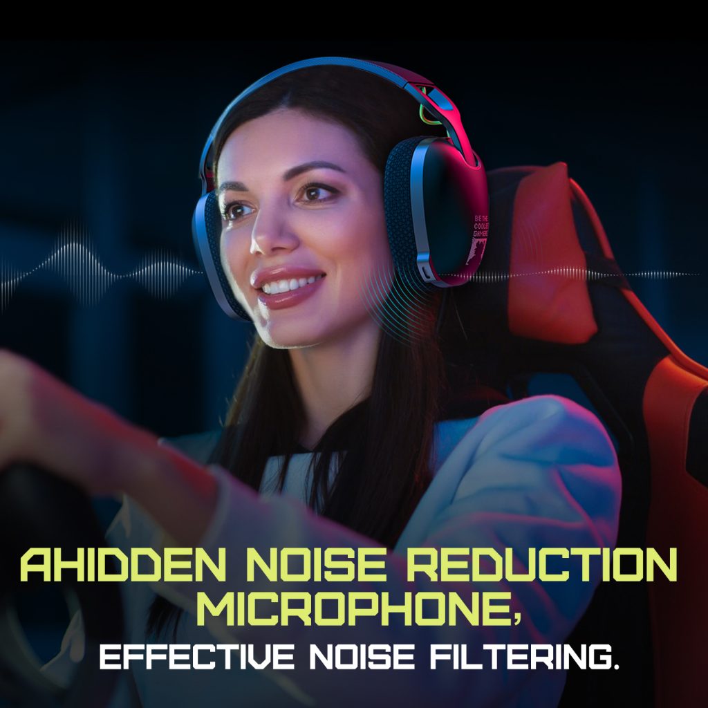 ONIKUMA B2 2.4Ghz Tri-mode 7.1 Surround Sound Lightweight Gaming Headset | Black 11 英文主图 5 1