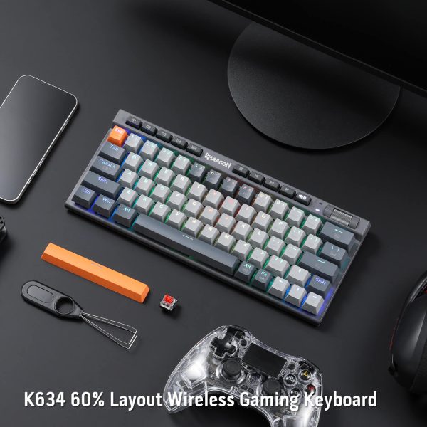 RedragonK63465 RGBWirelessGamingKeyboard 7