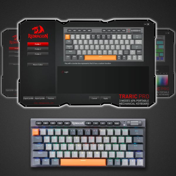 RedragonK63465 RGBWirelessGamingKeyboard 8