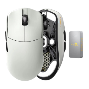 LAMZU MAYA X 8K Hz Wireless Gaming Mouse, Cloud Grey - Vibe