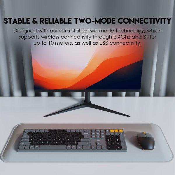 Fantech WK895 GO POP Wireless Keyboard-Mouse Combo, Blue - Image 8