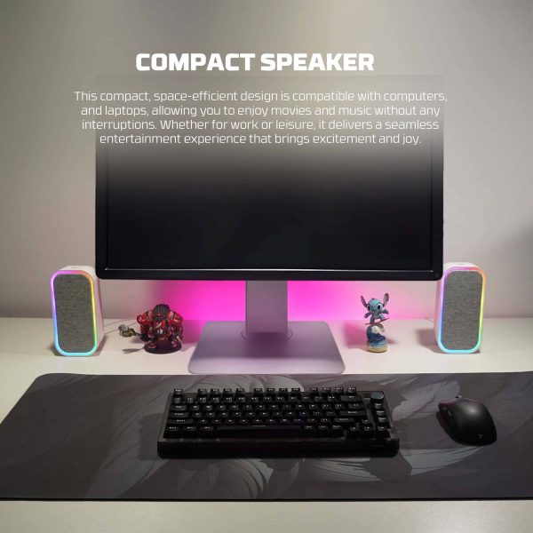 Fantech GS304 GROOVE Dual Mode (Wired & Bluetooth) RGB Gaming Speaker, Black - Image 5