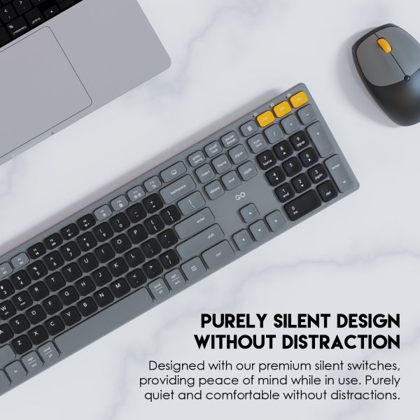 Fantech WK895 GO POP Wireless Keyboard-Mouse Combo, Blue - Image 4