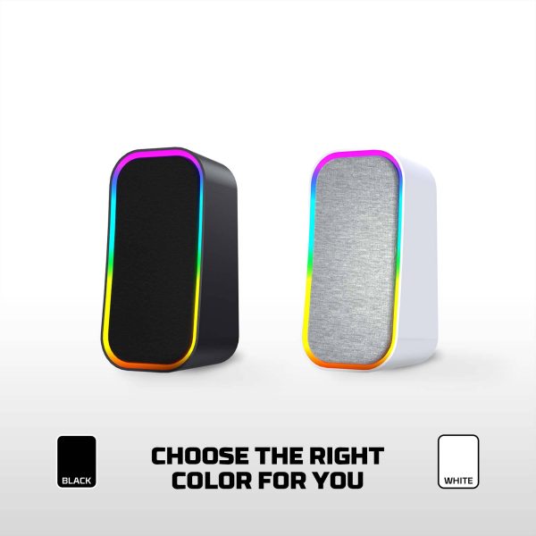 Fantech GS304 GROOVE Dual Mode (Wired & Bluetooth) RGB Gaming Speaker, Black - Image 6