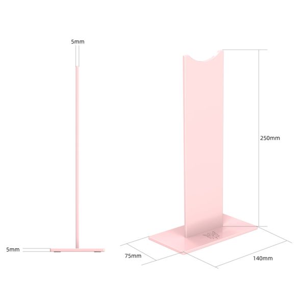ONIKUMA ST-1 Stable Anti-Slip ABS Gaming Headphone Stand, Pink - Image 4