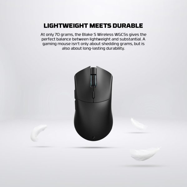 FANTECH WGC5S BLAKE S DUAL MODE WIRELESS GAMING MOUSE, WHITE - Image 5
