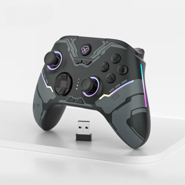 AOLION AL-NS2286H RGB Tri-Mode Gaming Controller with Dual Hall Effect Linear Trigger, Black - Image 3