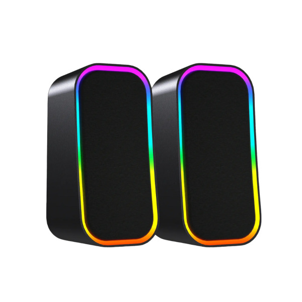 Fantech GS304 GROOVE Dual Mode (Wired & Bluetooth) RGB Gaming Speaker, Black