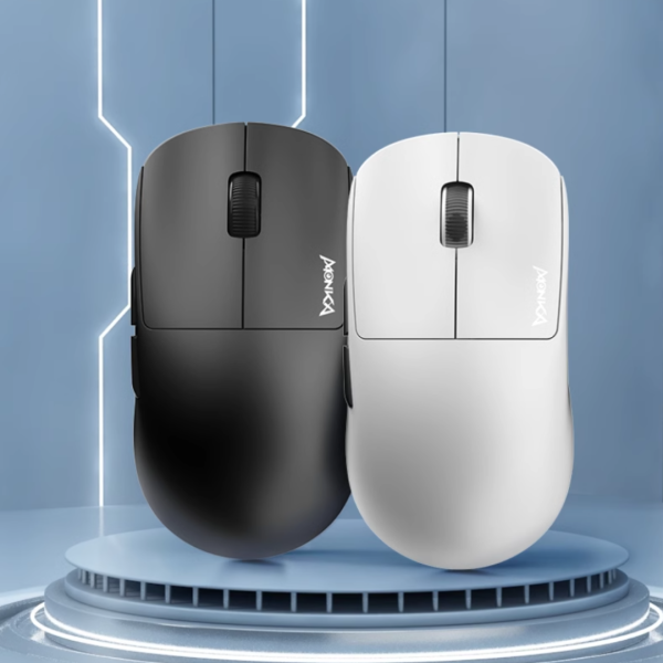 MONKA M3 PAW3395 Tri-Mode Wireless Gaming Mouse, White - Image 10