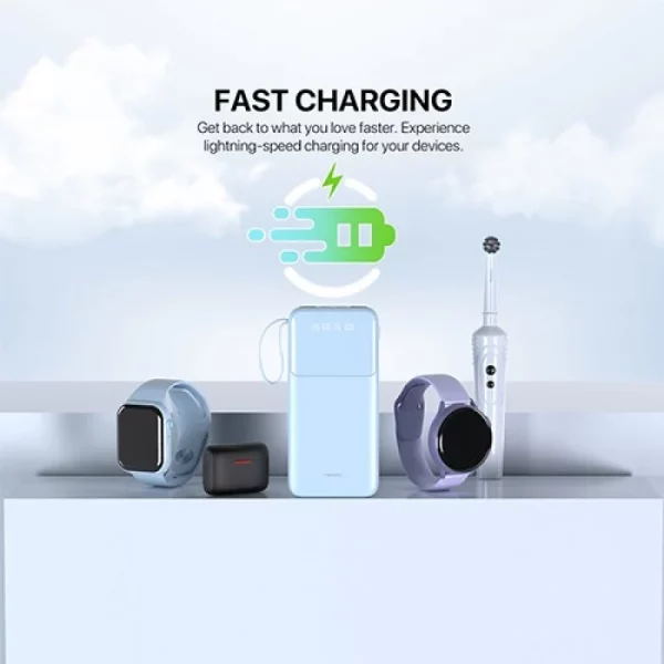 FANTECH S3 10000 mAh Portable Power Bank, White - Image 6