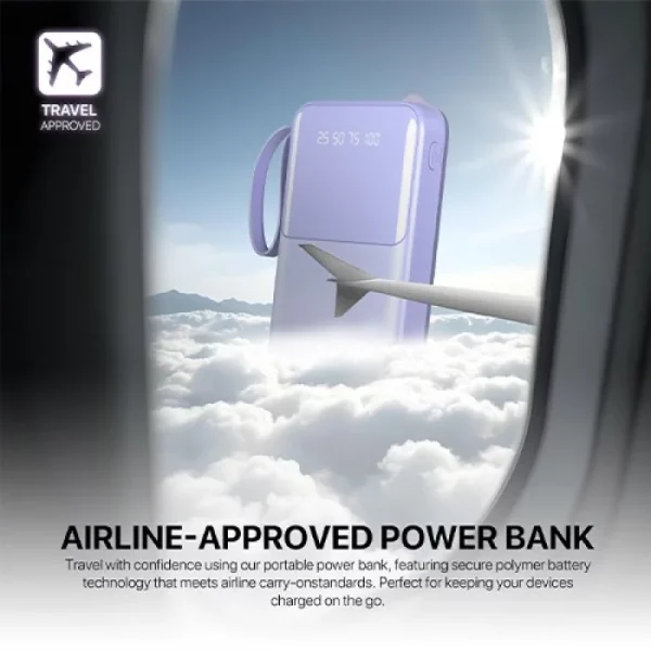 FANTECH S3 10000 mAh Portable Power Bank, White - Image 5