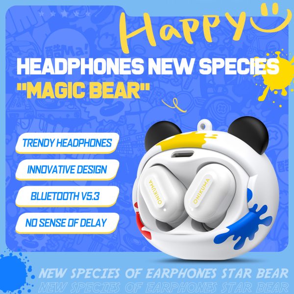 ONIKUMA T20 TWS Gaming Wireless Bluetooth Earbuds | White - Image 6